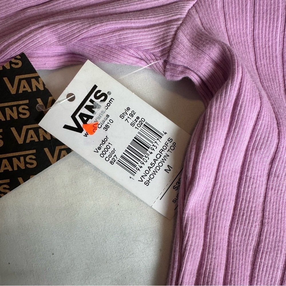 Vans Pink Ribbed Top - Picture 3 of 3